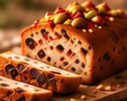 Sliced fruit loaf cake